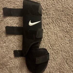 Nike Black Shin Guard with White Logo